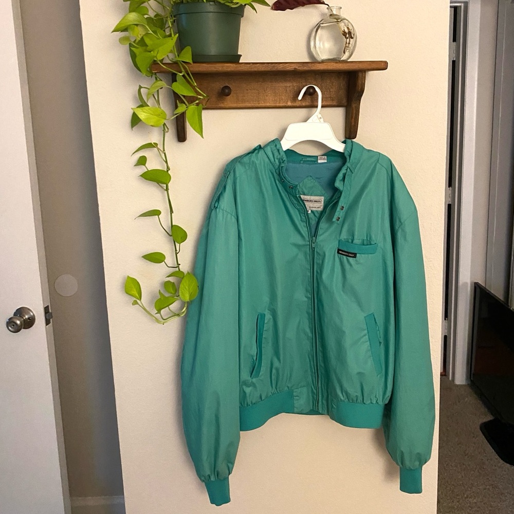 Teal Members Only Jacket